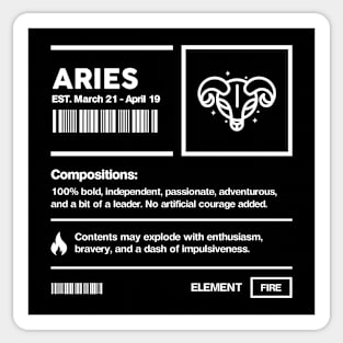 Aries Sticker